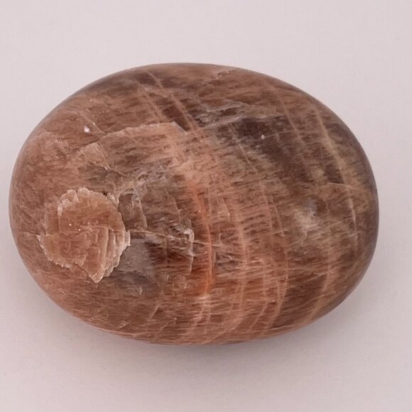 Peach Moonstone Tumbled Palm Stone Talisman - Crystal Enthusiast/Healing Stones - Picture 8 of 12